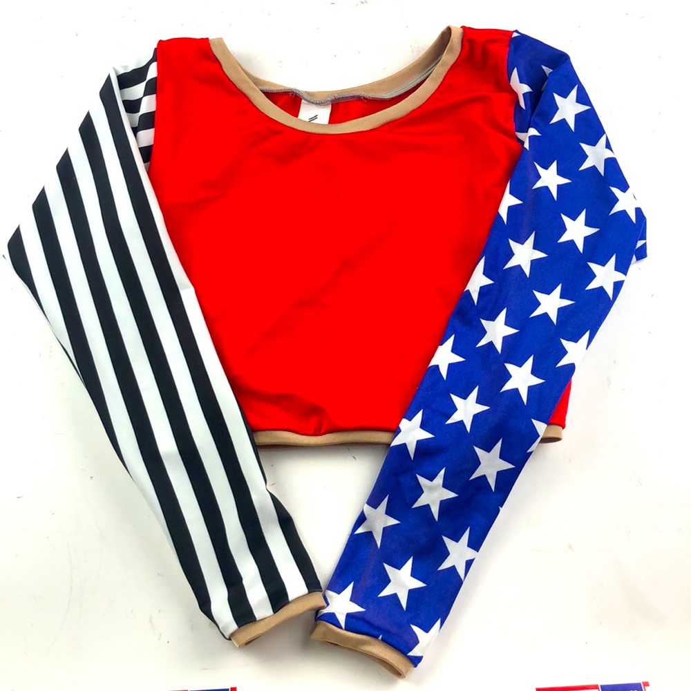 Savage swim crop rash guard medium